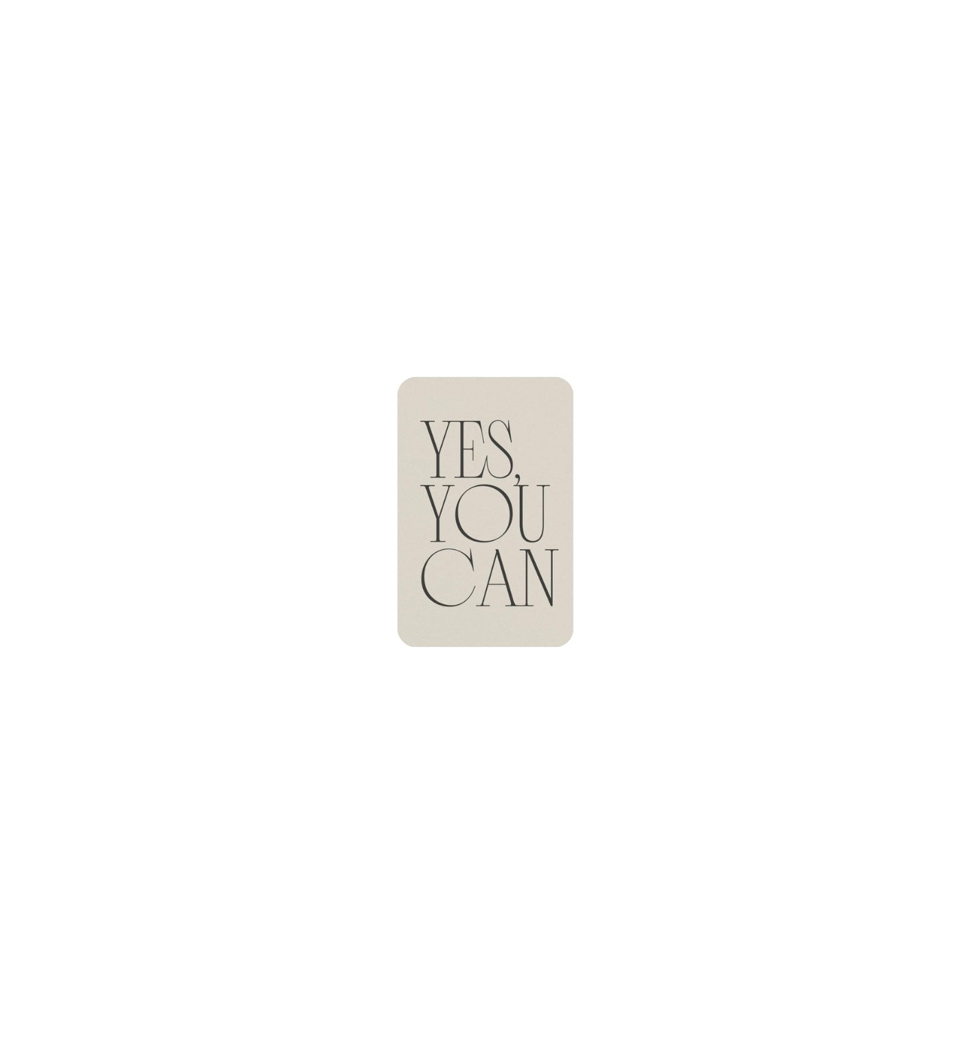 YES YOU CAN