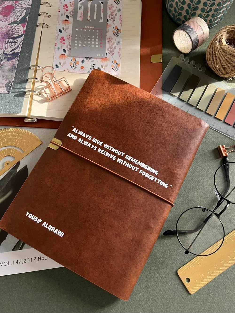 (A5)مذكرة جلد